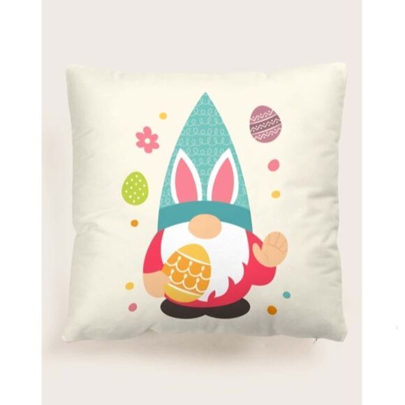 Easter Gnome Pillow Cover - Picture 1 of 5